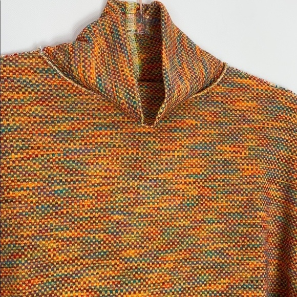 Free People Sunny Days Orange turtleneck top small NWT - Picture 4 of 9